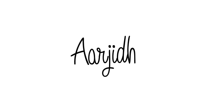 Make a beautiful signature design for name Aarjidh. With this signature (Angelique-Rose-font-FFP) style, you can create a handwritten signature for free. Aarjidh signature style 5 images and pictures png