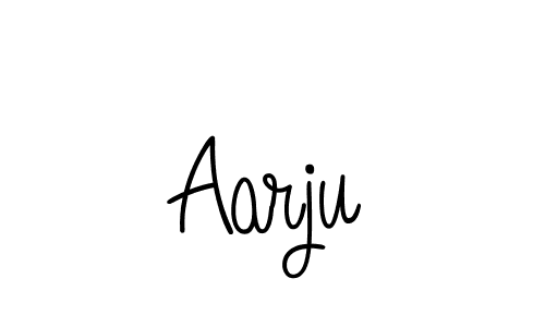 Design your own signature with our free online signature maker. With this signature software, you can create a handwritten (Angelique-Rose-font-FFP) signature for name Aarju. Aarju signature style 5 images and pictures png