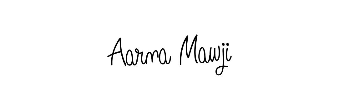 The best way (Angelique-Rose-font-FFP) to make a short signature is to pick only two or three words in your name. The name Aarna Mawji include a total of six letters. For converting this name. Aarna Mawji signature style 5 images and pictures png