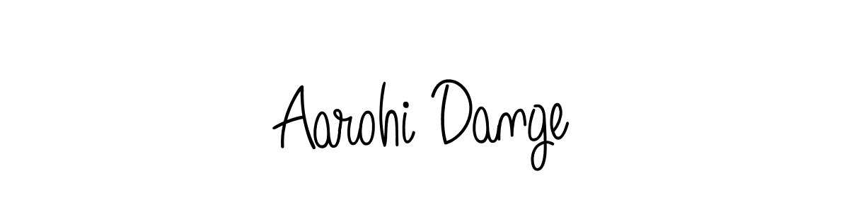 You can use this online signature creator to create a handwritten signature for the name Aarohi Dange. This is the best online autograph maker. Aarohi Dange signature style 5 images and pictures png