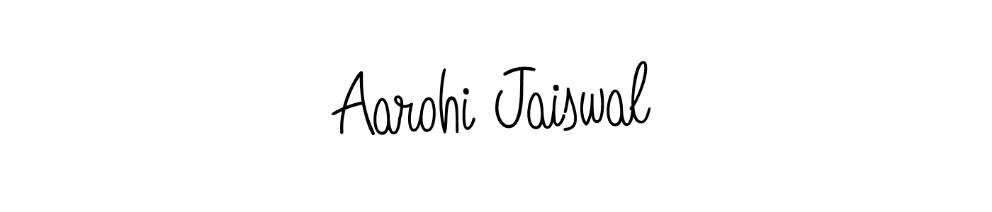 This is the best signature style for the Aarohi Jaiswal name. Also you like these signature font (Angelique-Rose-font-FFP). Mix name signature. Aarohi Jaiswal signature style 5 images and pictures png