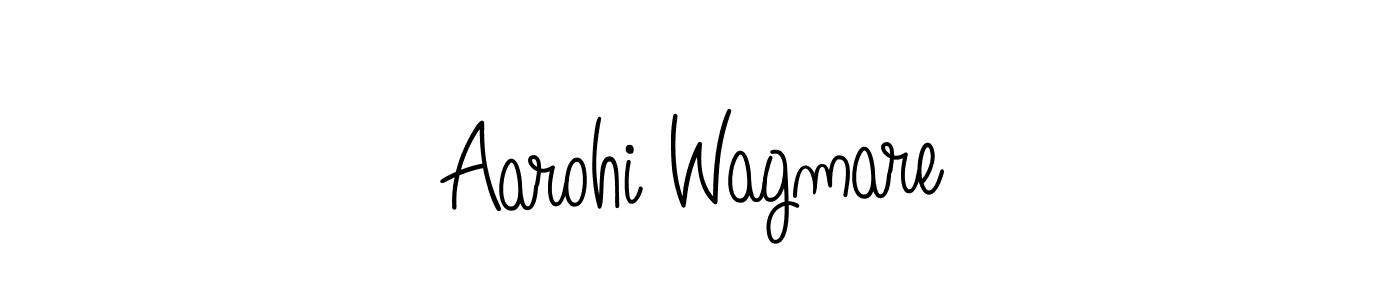 Make a beautiful signature design for name Aarohi Wagmare. With this signature (Angelique-Rose-font-FFP) style, you can create a handwritten signature for free. Aarohi Wagmare signature style 5 images and pictures png