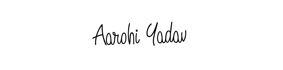 How to make Aarohi Yadav signature? Angelique-Rose-font-FFP is a professional autograph style. Create handwritten signature for Aarohi Yadav name. Aarohi Yadav signature style 5 images and pictures png