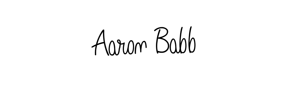 Use a signature maker to create a handwritten signature online. With this signature software, you can design (Angelique-Rose-font-FFP) your own signature for name Aaron Babb. Aaron Babb signature style 5 images and pictures png