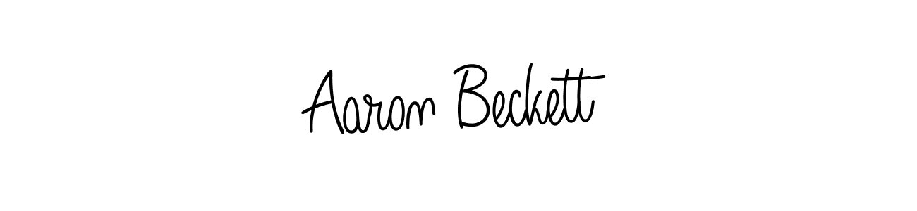 Here are the top 10 professional signature styles for the name Aaron Beckett. These are the best autograph styles you can use for your name. Aaron Beckett signature style 5 images and pictures png