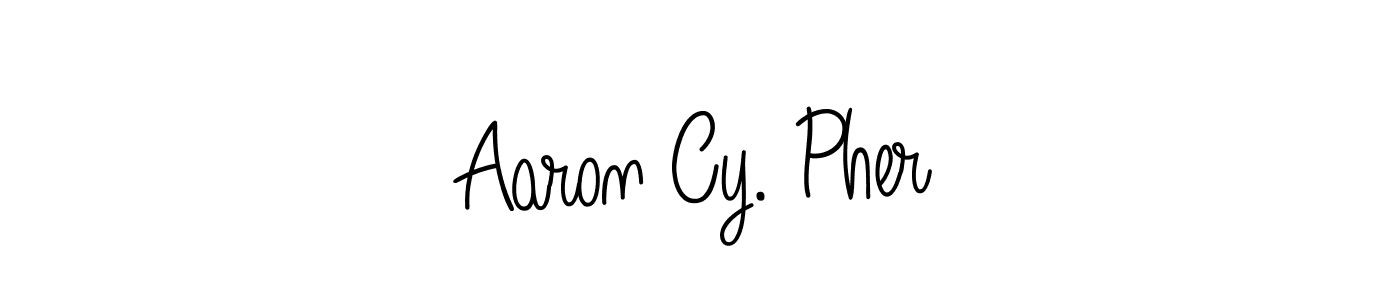 How to Draw Aaron Cy. Pher signature style? Angelique-Rose-font-FFP is a latest design signature styles for name Aaron Cy. Pher. Aaron Cy. Pher signature style 5 images and pictures png