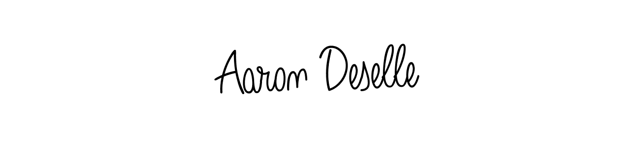 Aaron Deselle stylish signature style. Best Handwritten Sign (Angelique-Rose-font-FFP) for my name. Handwritten Signature Collection Ideas for my name Aaron Deselle. Aaron Deselle signature style 5 images and pictures png