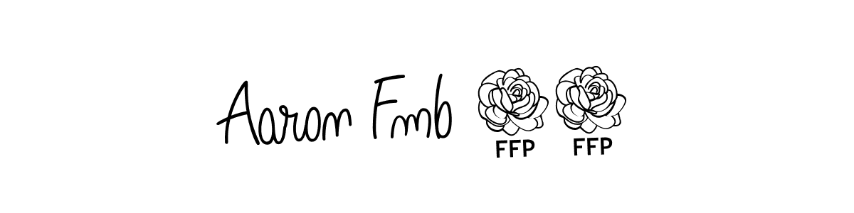 How to Draw Aaron Fmb 37 signature style? Angelique-Rose-font-FFP is a latest design signature styles for name Aaron Fmb 37. Aaron Fmb 37 signature style 5 images and pictures png