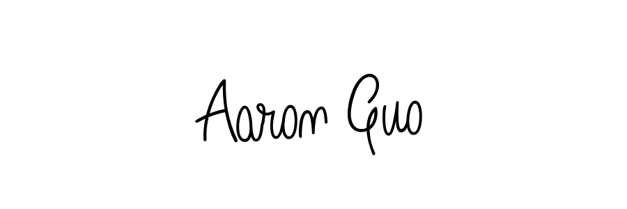 Best and Professional Signature Style for Aaron Guo. Angelique-Rose-font-FFP Best Signature Style Collection. Aaron Guo signature style 5 images and pictures png