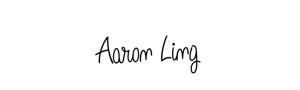 Aaron Ling stylish signature style. Best Handwritten Sign (Angelique-Rose-font-FFP) for my name. Handwritten Signature Collection Ideas for my name Aaron Ling. Aaron Ling signature style 5 images and pictures png