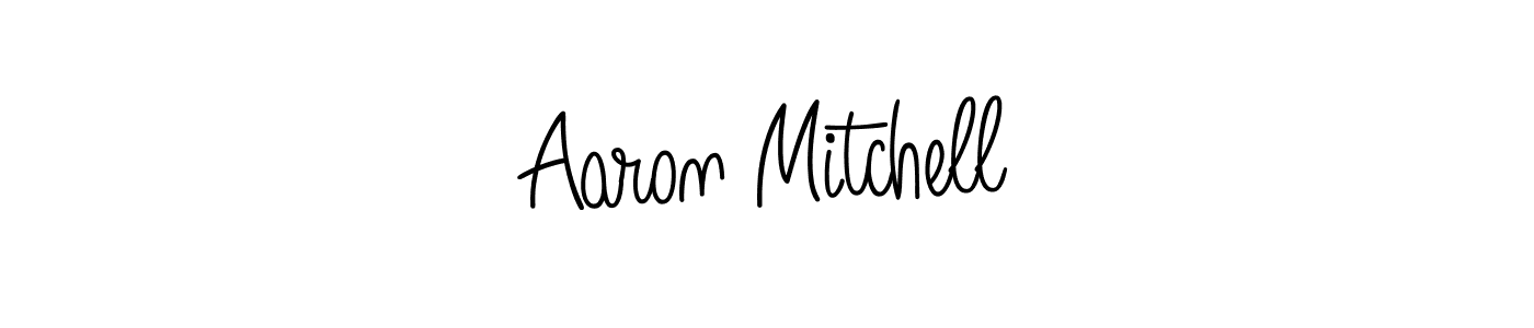 Aaron Mitchell stylish signature style. Best Handwritten Sign (Angelique-Rose-font-FFP) for my name. Handwritten Signature Collection Ideas for my name Aaron Mitchell. Aaron Mitchell signature style 5 images and pictures png