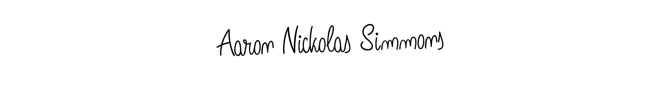 Once you've used our free online signature maker to create your best signature Angelique-Rose-font-FFP style, it's time to enjoy all of the benefits that Aaron Nickolas Simmons name signing documents. Aaron Nickolas Simmons signature style 5 images and pictures png