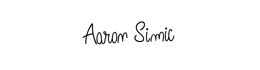 Design your own signature with our free online signature maker. With this signature software, you can create a handwritten (Angelique-Rose-font-FFP) signature for name Aaron Simic. Aaron Simic signature style 5 images and pictures png