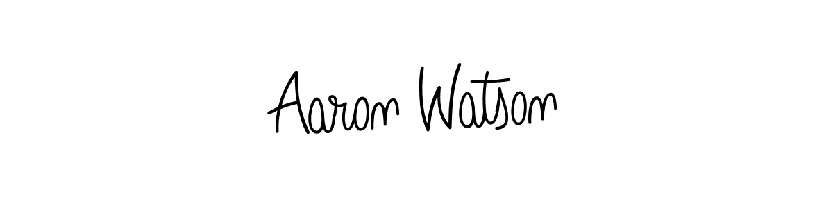 You should practise on your own different ways (Angelique-Rose-font-FFP) to write your name (Aaron Watson) in signature. don't let someone else do it for you. Aaron Watson signature style 5 images and pictures png