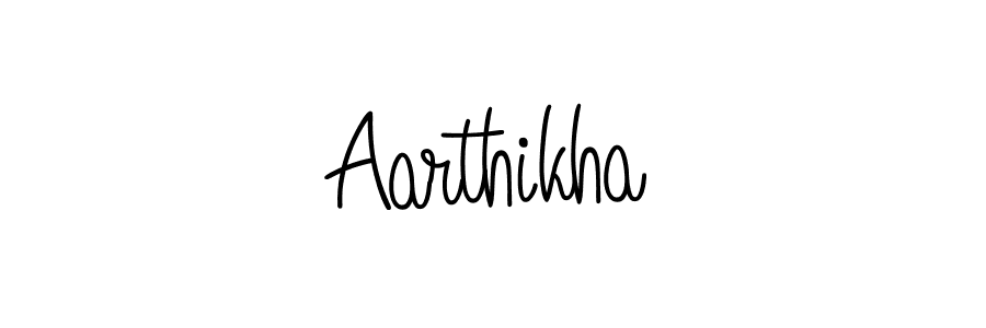 Make a beautiful signature design for name Aarthikha. With this signature (Angelique-Rose-font-FFP) style, you can create a handwritten signature for free. Aarthikha signature style 5 images and pictures png