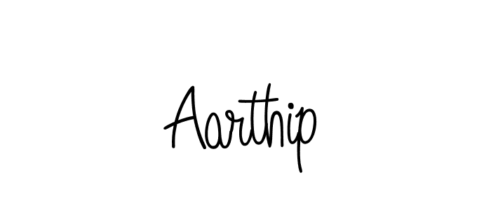 How to make Aarthip name signature. Use Angelique-Rose-font-FFP style for creating short signs online. This is the latest handwritten sign. Aarthip signature style 5 images and pictures png