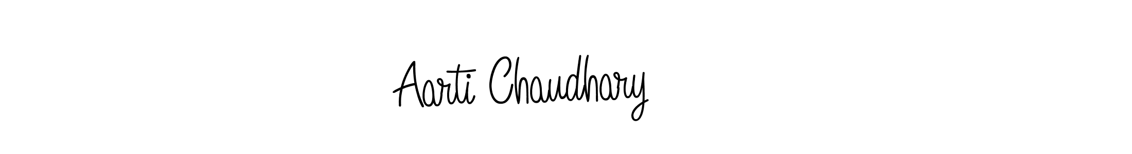 Design your own signature with our free online signature maker. With this signature software, you can create a handwritten (Angelique-Rose-font-FFP) signature for name Aarti Chaudhary ♥️. Aarti Chaudhary ♥️ signature style 5 images and pictures png