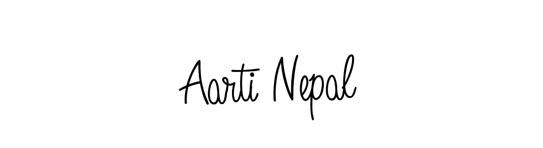 Create a beautiful signature design for name Aarti Nepal. With this signature (Angelique-Rose-font-FFP) fonts, you can make a handwritten signature for free. Aarti Nepal signature style 5 images and pictures png