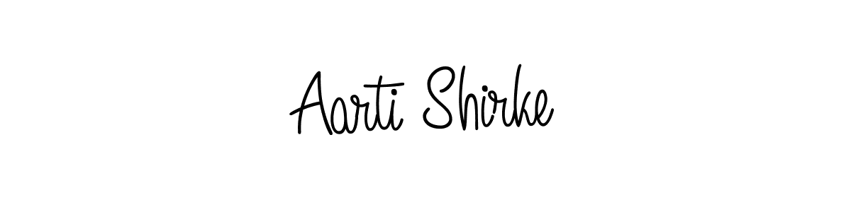 Create a beautiful signature design for name Aarti Shirke. With this signature (Angelique-Rose-font-FFP) fonts, you can make a handwritten signature for free. Aarti Shirke signature style 5 images and pictures png