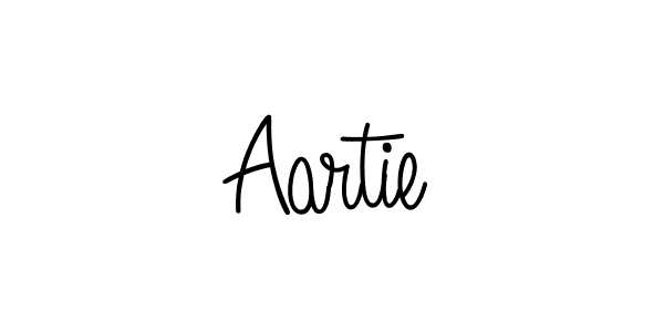 Design your own signature with our free online signature maker. With this signature software, you can create a handwritten (Angelique-Rose-font-FFP) signature for name Aartie. Aartie signature style 5 images and pictures png