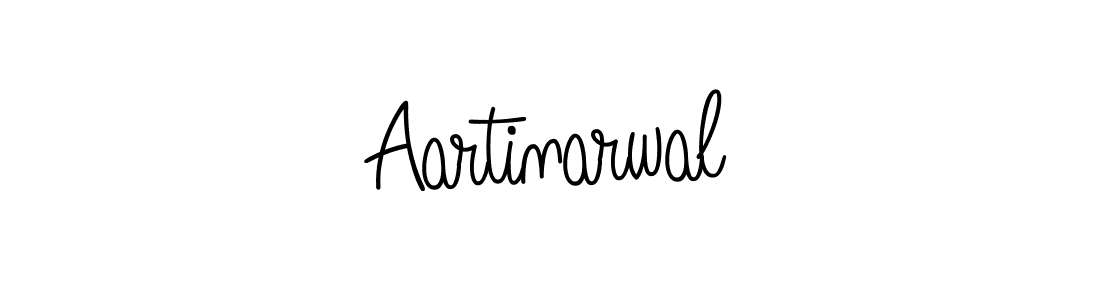 Make a beautiful signature design for name Aartinarwal. With this signature (Angelique-Rose-font-FFP) style, you can create a handwritten signature for free. Aartinarwal signature style 5 images and pictures png