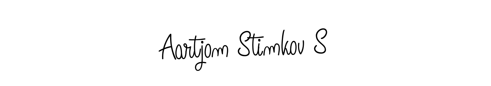 Use a signature maker to create a handwritten signature online. With this signature software, you can design (Angelique-Rose-font-FFP) your own signature for name Aartjom Stimkov S. Aartjom Stimkov S signature style 5 images and pictures png