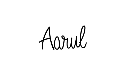 How to make Aarul name signature. Use Angelique-Rose-font-FFP style for creating short signs online. This is the latest handwritten sign. Aarul signature style 5 images and pictures png