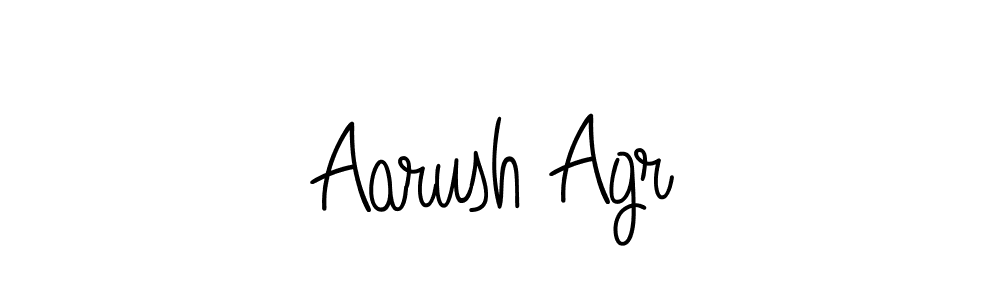 You should practise on your own different ways (Angelique-Rose-font-FFP) to write your name (Aarush Agr) in signature. don't let someone else do it for you. Aarush Agr signature style 5 images and pictures png