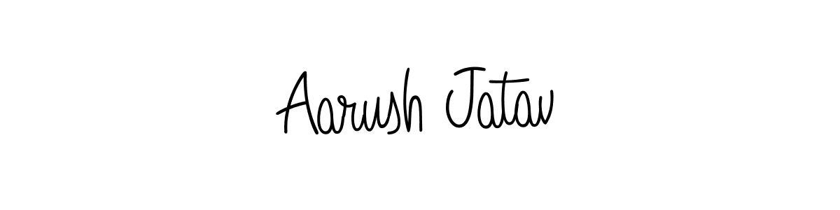 How to Draw Aarush Jatav signature style? Angelique-Rose-font-FFP is a latest design signature styles for name Aarush Jatav. Aarush Jatav signature style 5 images and pictures png