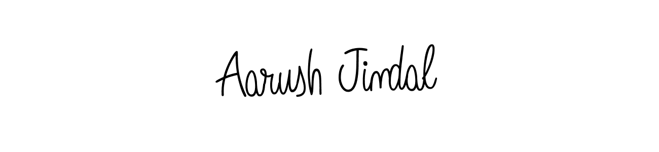 How to make Aarush Jindal name signature. Use Angelique-Rose-font-FFP style for creating short signs online. This is the latest handwritten sign. Aarush Jindal signature style 5 images and pictures png
