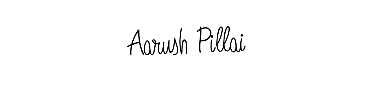 Make a beautiful signature design for name Aarush Pillai. With this signature (Angelique-Rose-font-FFP) style, you can create a handwritten signature for free. Aarush Pillai signature style 5 images and pictures png