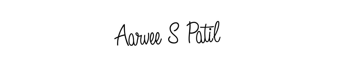 Also You can easily find your signature by using the search form. We will create Aarvee S Patil name handwritten signature images for you free of cost using Angelique-Rose-font-FFP sign style. Aarvee S Patil signature style 5 images and pictures png