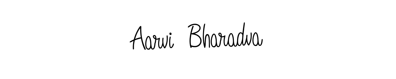 Create a beautiful signature design for name Aarvi  Bharadva. With this signature (Angelique-Rose-font-FFP) fonts, you can make a handwritten signature for free. Aarvi  Bharadva signature style 5 images and pictures png