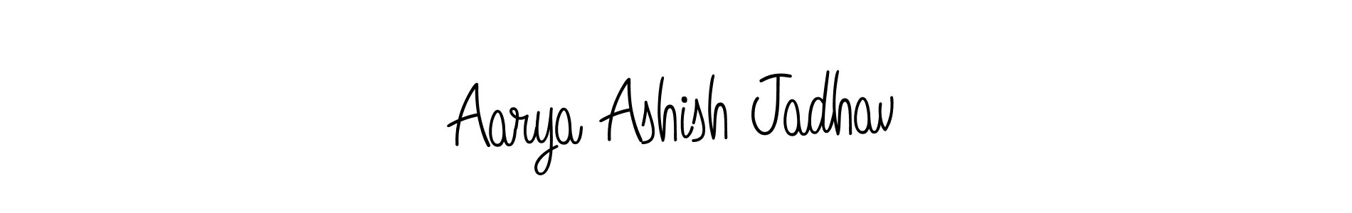 Create a beautiful signature design for name Aarya Ashish Jadhav. With this signature (Angelique-Rose-font-FFP) fonts, you can make a handwritten signature for free. Aarya Ashish Jadhav signature style 5 images and pictures png
