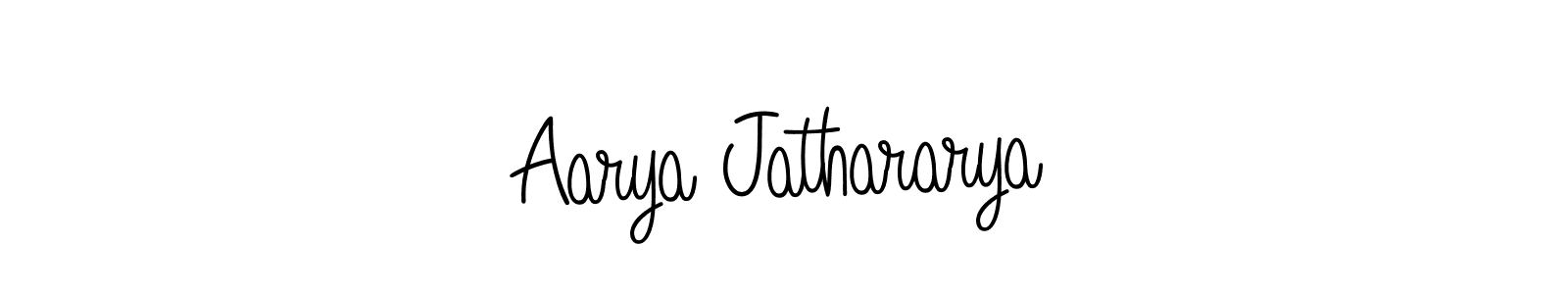 It looks lik you need a new signature style for name Aarya Jathararya. Design unique handwritten (Angelique-Rose-font-FFP) signature with our free signature maker in just a few clicks. Aarya Jathararya signature style 5 images and pictures png