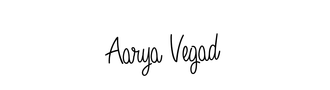 Design your own signature with our free online signature maker. With this signature software, you can create a handwritten (Angelique-Rose-font-FFP) signature for name Aarya Vegad. Aarya Vegad signature style 5 images and pictures png