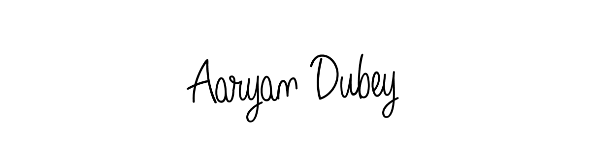 You should practise on your own different ways (Angelique-Rose-font-FFP) to write your name (Aaryan Dubey) in signature. don't let someone else do it for you. Aaryan Dubey signature style 5 images and pictures png