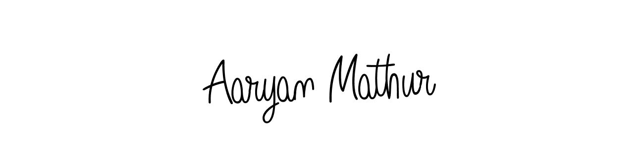 Also we have Aaryan Mathur name is the best signature style. Create professional handwritten signature collection using Angelique-Rose-font-FFP autograph style. Aaryan Mathur signature style 5 images and pictures png