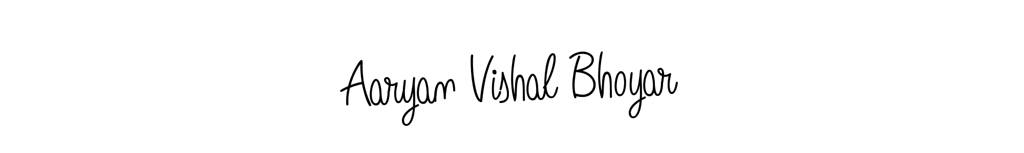 Also we have Aaryan Vishal Bhoyar name is the best signature style. Create professional handwritten signature collection using Angelique-Rose-font-FFP autograph style. Aaryan Vishal Bhoyar signature style 5 images and pictures png