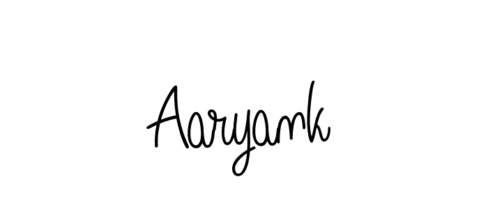 Make a beautiful signature design for name Aaryank. With this signature (Angelique-Rose-font-FFP) style, you can create a handwritten signature for free. Aaryank signature style 5 images and pictures png
