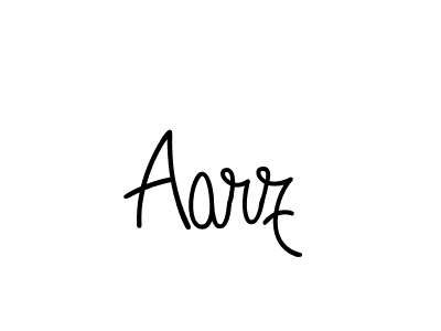 Use a signature maker to create a handwritten signature online. With this signature software, you can design (Angelique-Rose-font-FFP) your own signature for name Aarz. Aarz signature style 5 images and pictures png