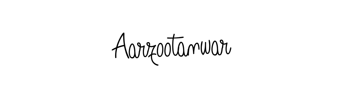 Create a beautiful signature design for name Aarzootanwar. With this signature (Angelique-Rose-font-FFP) fonts, you can make a handwritten signature for free. Aarzootanwar signature style 5 images and pictures png