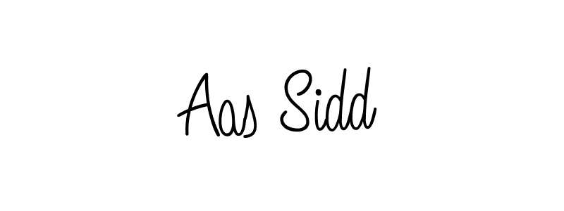 Aas Sidd stylish signature style. Best Handwritten Sign (Angelique-Rose-font-FFP) for my name. Handwritten Signature Collection Ideas for my name Aas Sidd. Aas Sidd signature style 5 images and pictures png