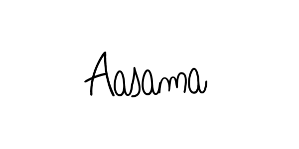 Aasama stylish signature style. Best Handwritten Sign (Angelique-Rose-font-FFP) for my name. Handwritten Signature Collection Ideas for my name Aasama. Aasama signature style 5 images and pictures png