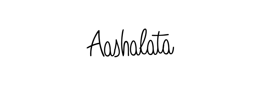 You should practise on your own different ways (Angelique-Rose-font-FFP) to write your name (Aashalata) in signature. don't let someone else do it for you. Aashalata signature style 5 images and pictures png