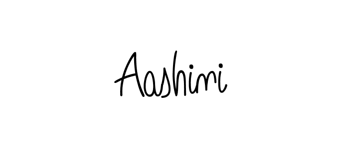 Design your own signature with our free online signature maker. With this signature software, you can create a handwritten (Angelique-Rose-font-FFP) signature for name Aashini. Aashini signature style 5 images and pictures png