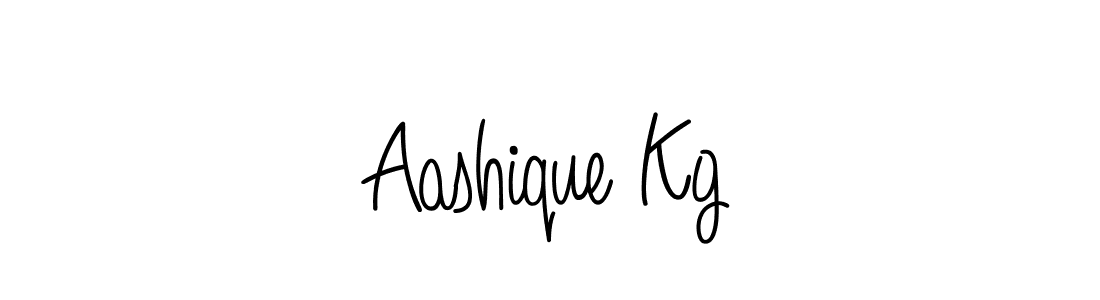 How to make Aashique Kg signature? Angelique-Rose-font-FFP is a professional autograph style. Create handwritten signature for Aashique Kg name. Aashique Kg signature style 5 images and pictures png