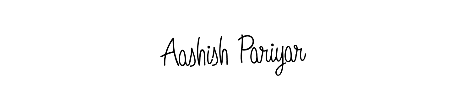 The best way (Angelique-Rose-font-FFP) to make a short signature is to pick only two or three words in your name. The name Aashish Pariyar include a total of six letters. For converting this name. Aashish Pariyar signature style 5 images and pictures png