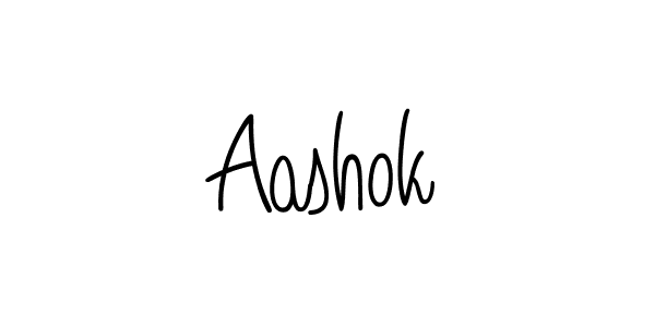 Aashok stylish signature style. Best Handwritten Sign (Angelique-Rose-font-FFP) for my name. Handwritten Signature Collection Ideas for my name Aashok. Aashok signature style 5 images and pictures png