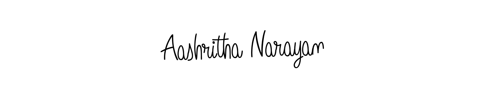 How to make Aashritha Narayan signature? Angelique-Rose-font-FFP is a professional autograph style. Create handwritten signature for Aashritha Narayan name. Aashritha Narayan signature style 5 images and pictures png